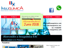 Tablet Screenshot of insuquimica.com